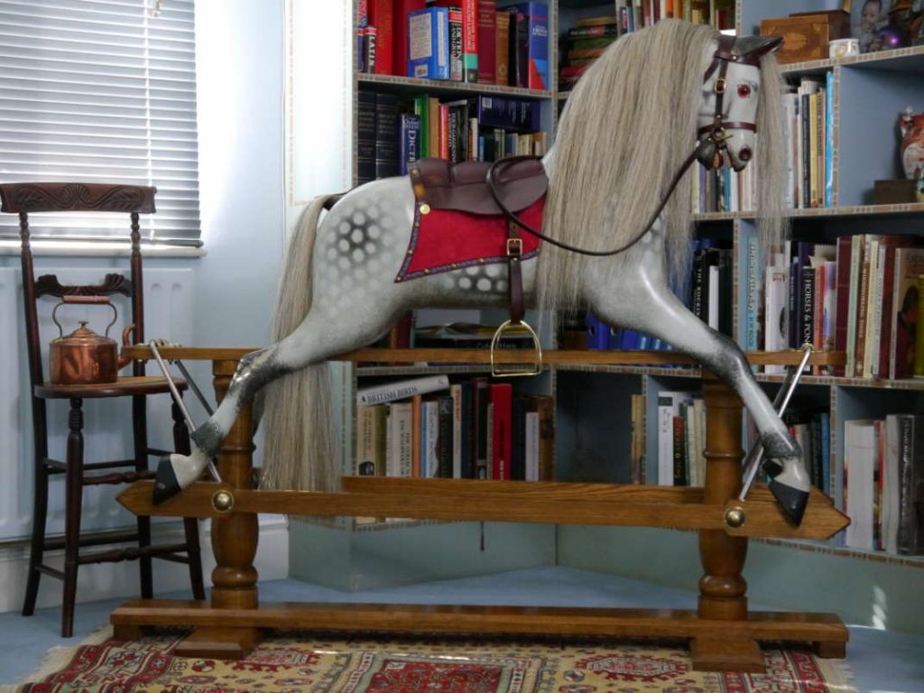 New Rocking Horse with red saddlecloth
